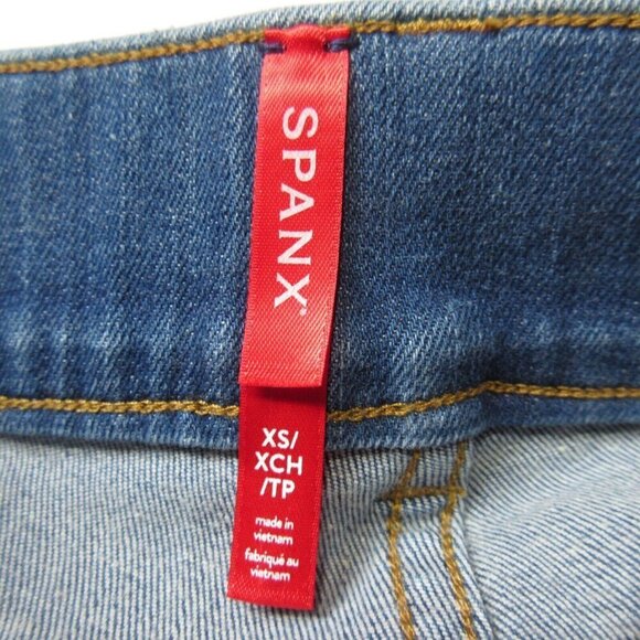 NWT SPANX 20456Q Petite Flare in Vintage Indigo Pull-on Stretch Jeans XS x 32 - Picture 3 of 5